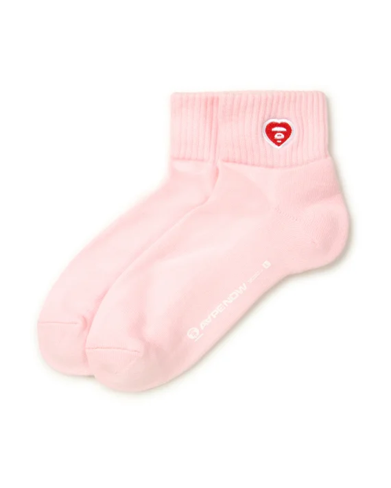 ايه ايه بي إي AAPENOW heart moonface ankle socks